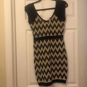 Chevron body con dress
